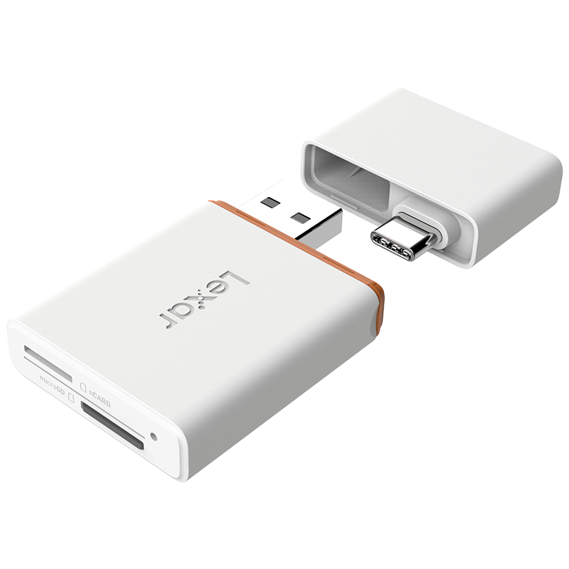 Lexar® nCARD NM存储卡二合一USB 3.1读卡器
